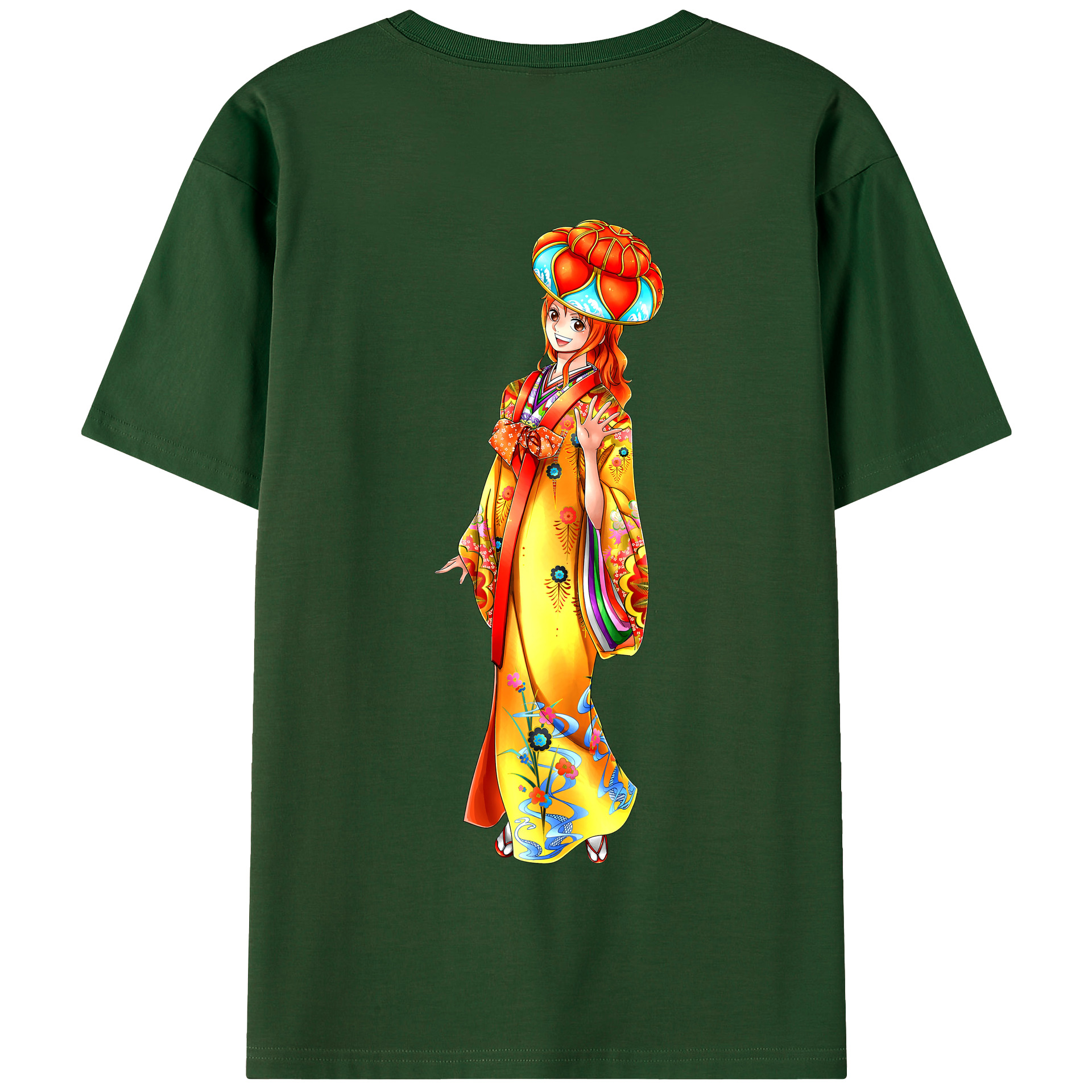 ワンピース ナミ ONE PIECE Nami 綿100％半袖Tシャツ（背面プリント）